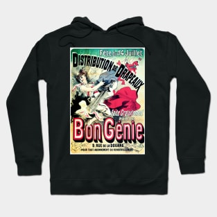 BON GENIE by Jules Cheret French Belle Epoque Vintage Theatre Hoodie